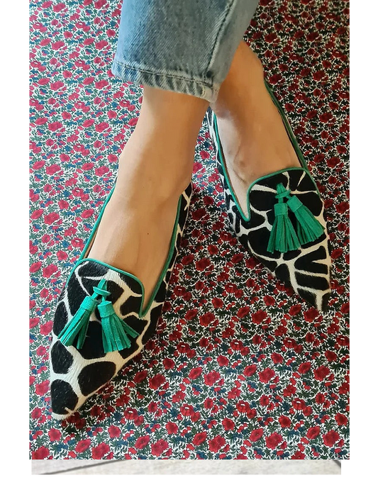 Women's Pointed Toe Loafers – Green