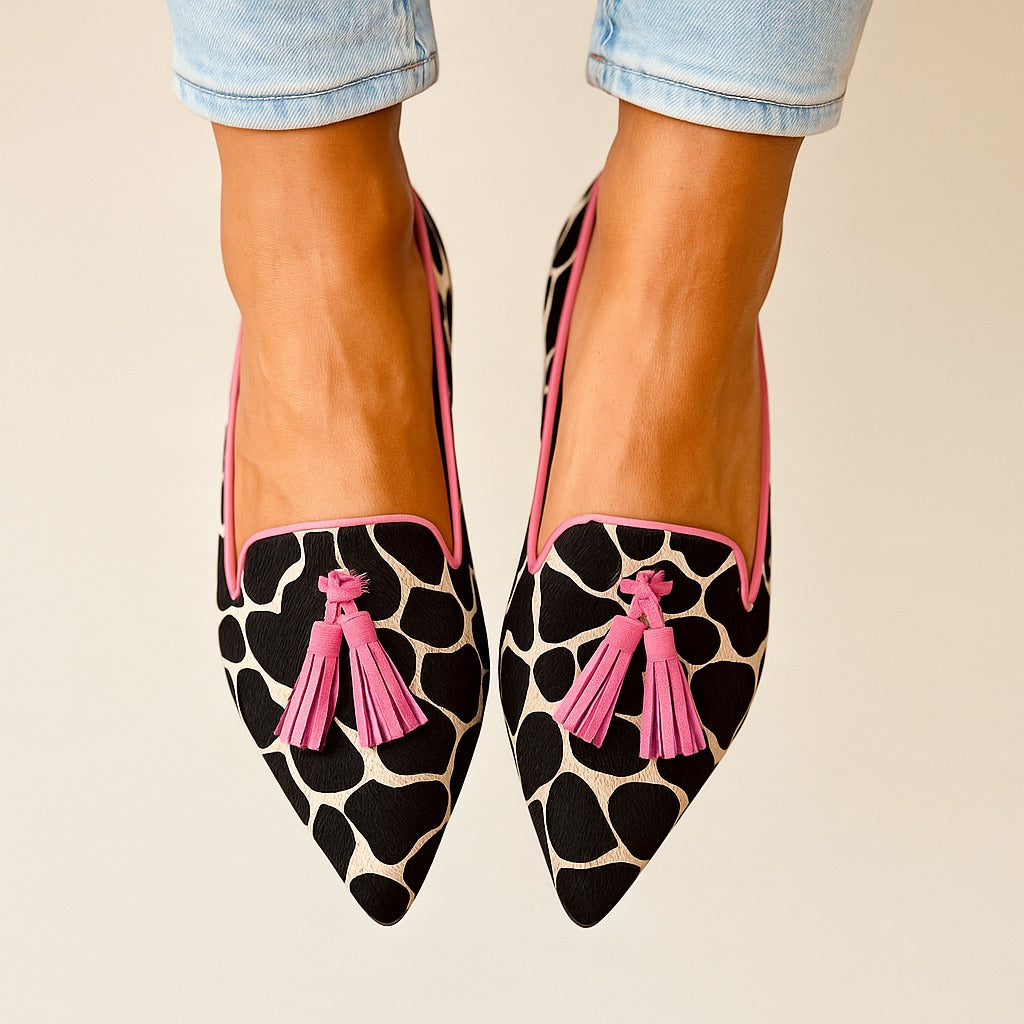 Women's Pointed Toe Loafers – Pink