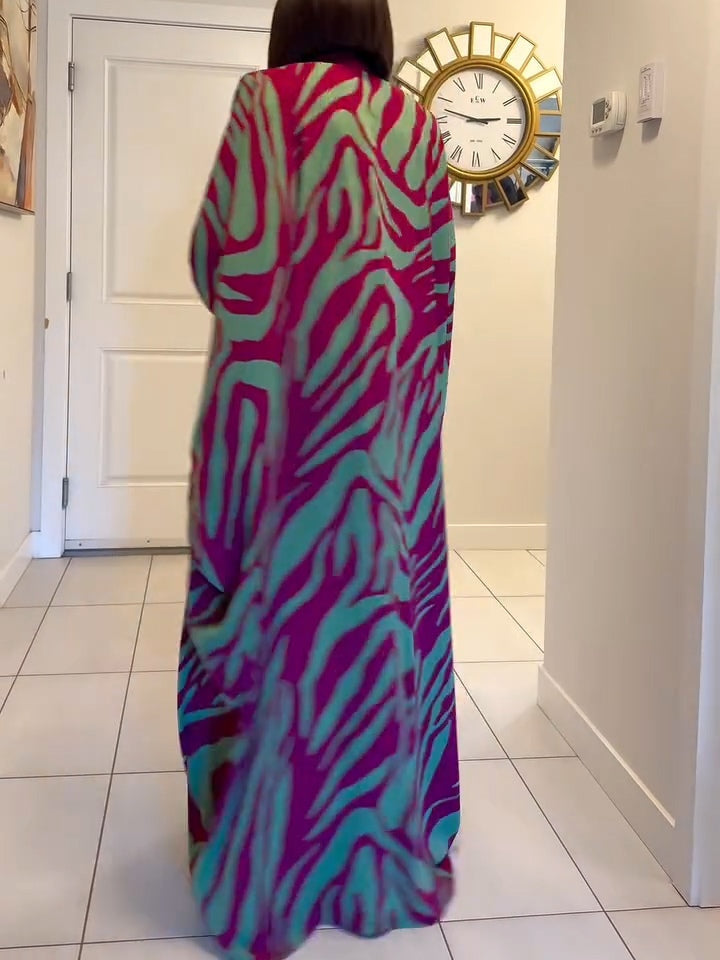 Women's V Neck Maxi Dress
