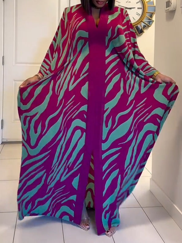 Women's V Neck Maxi Dress