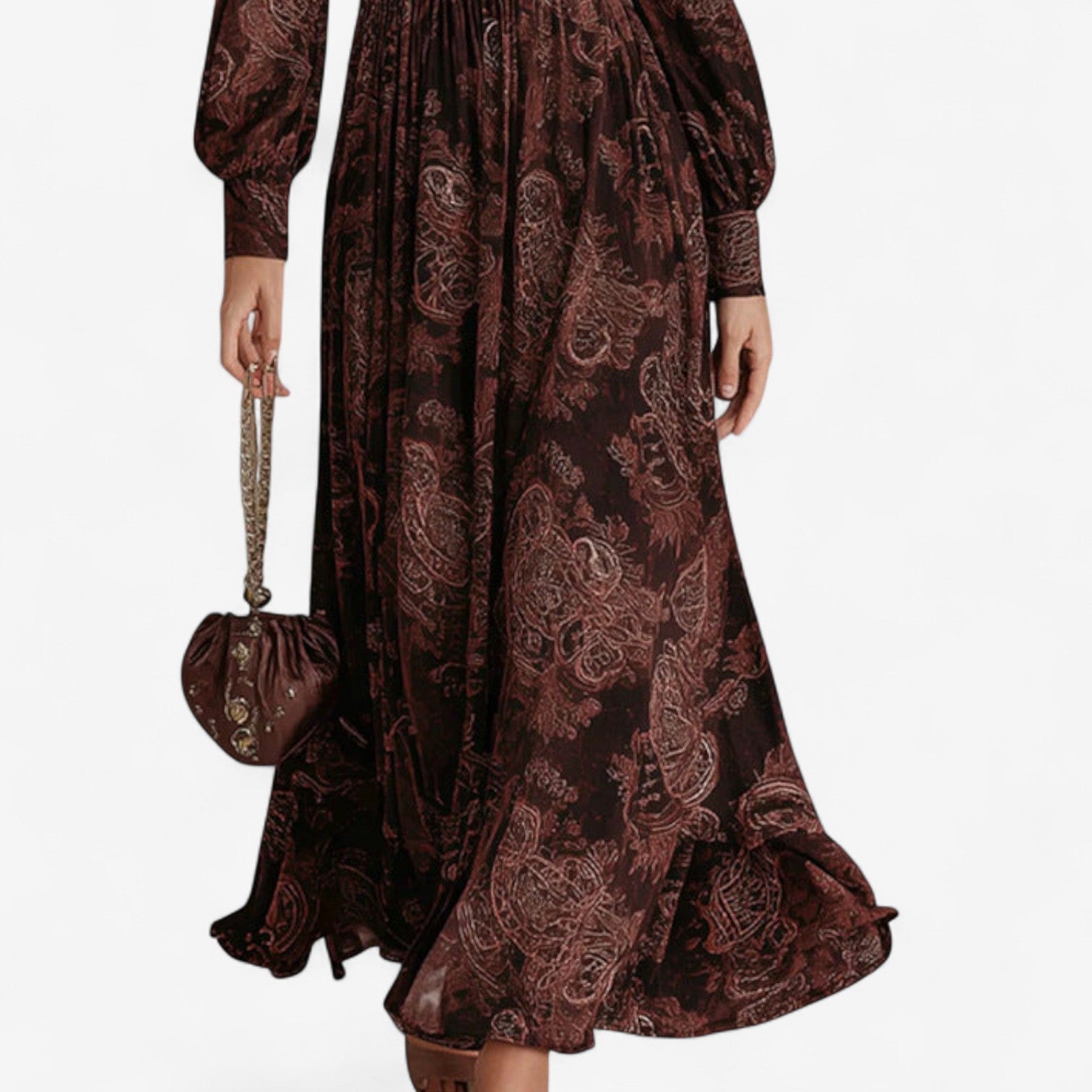 Women's V Neck Maxi Dress