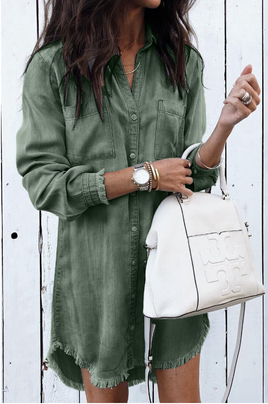 Women's Midi Dress – Green