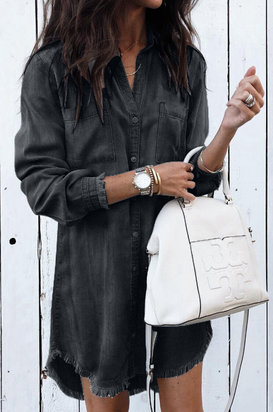 Women's Midi Dress – Black