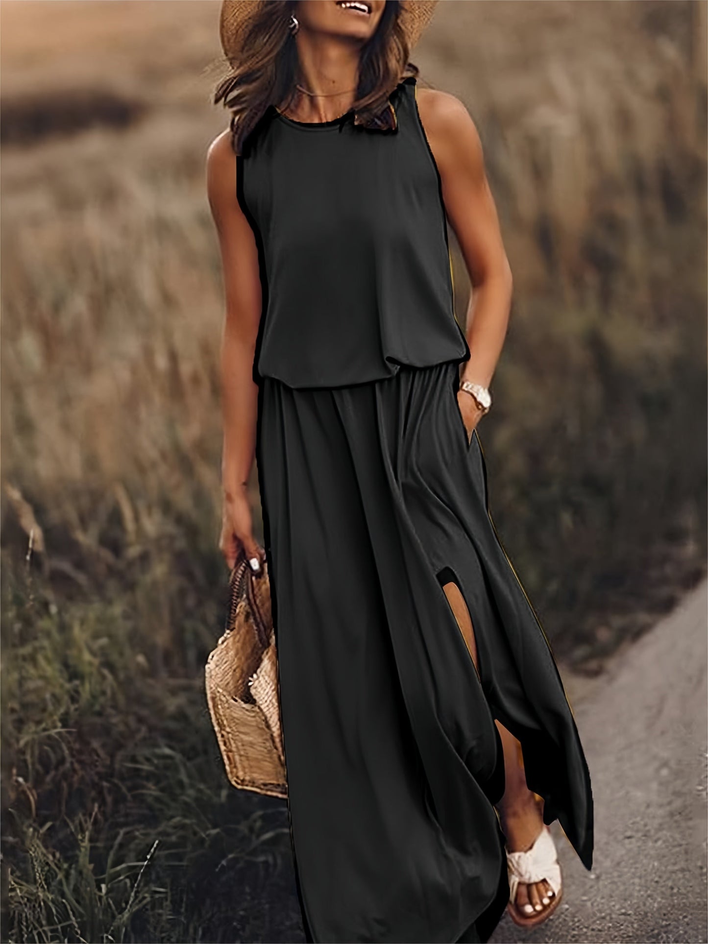 Women's Maxi Dress – Black