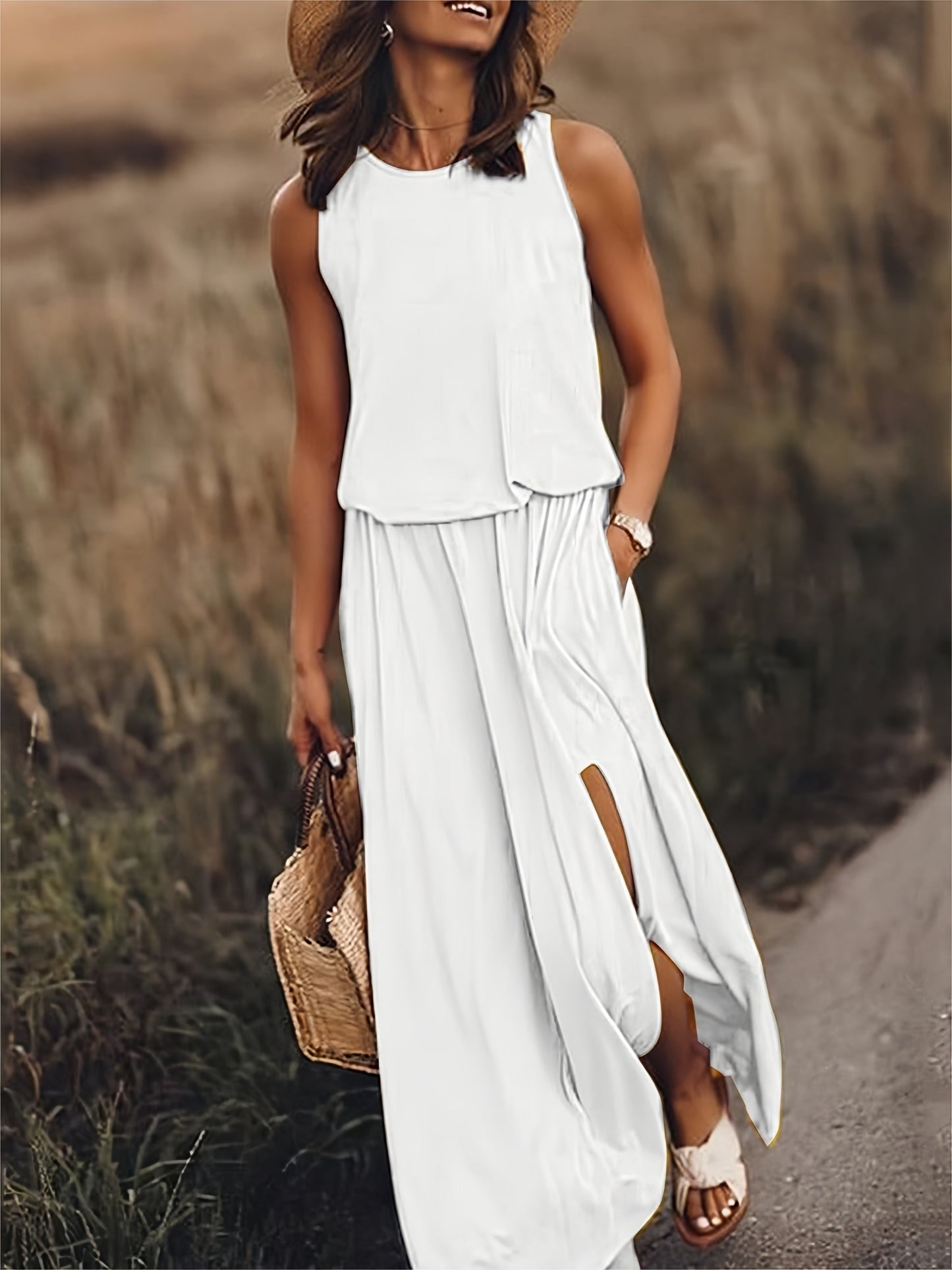 Women's Maxi Dress – White