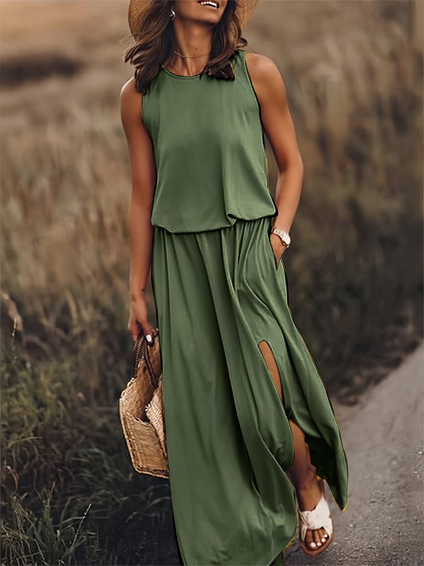 Women's Maxi Dress – Green