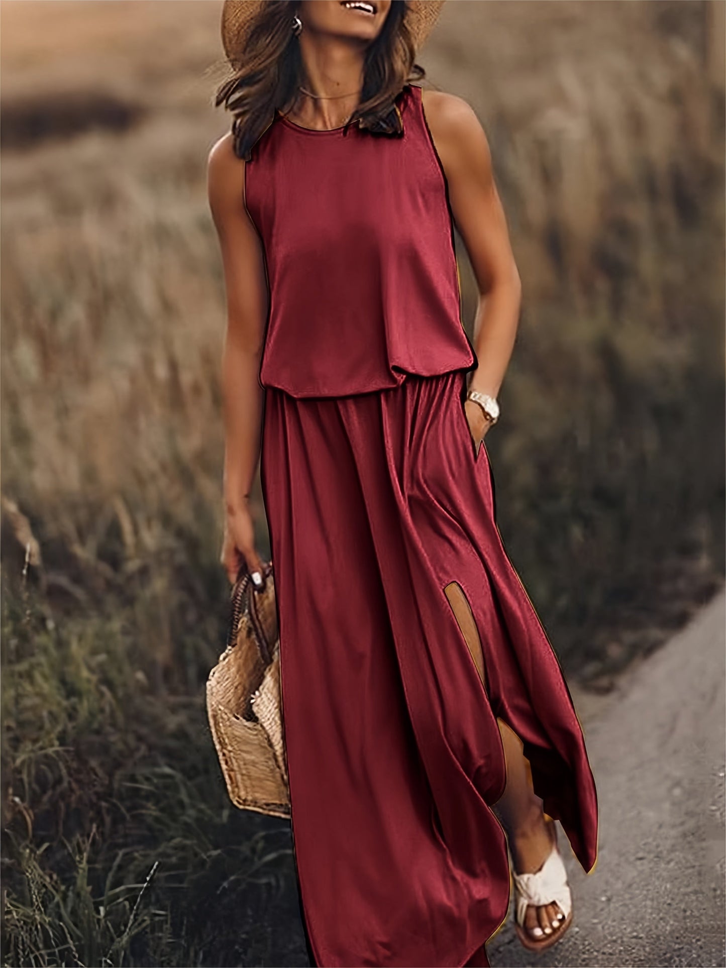 Women's Maxi Dress – Red