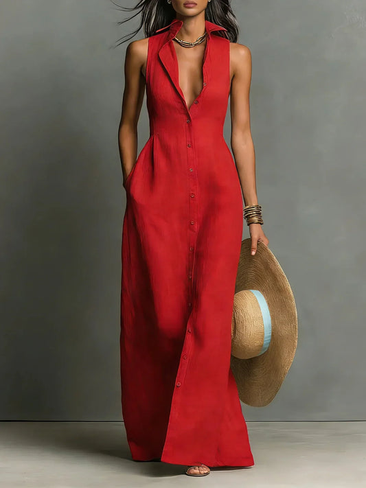 Women's Maxi Dress – Red