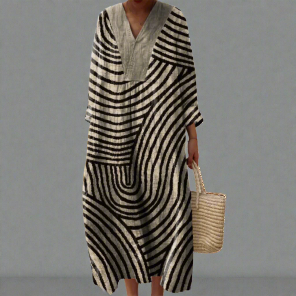 Women's V Neck Maxi Dress