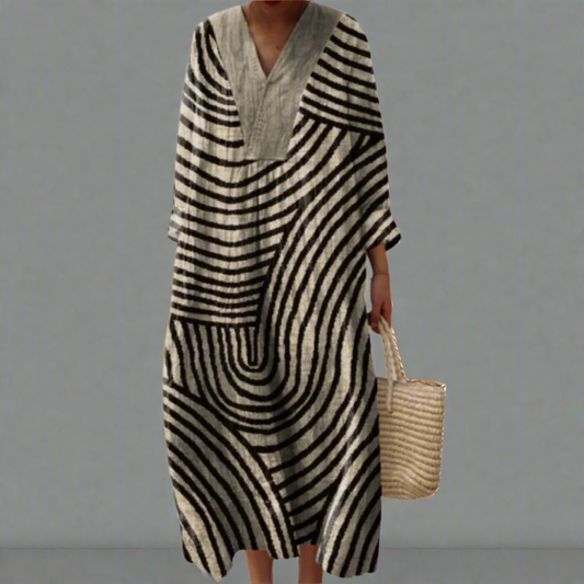 Women's V Neck Maxi Dress