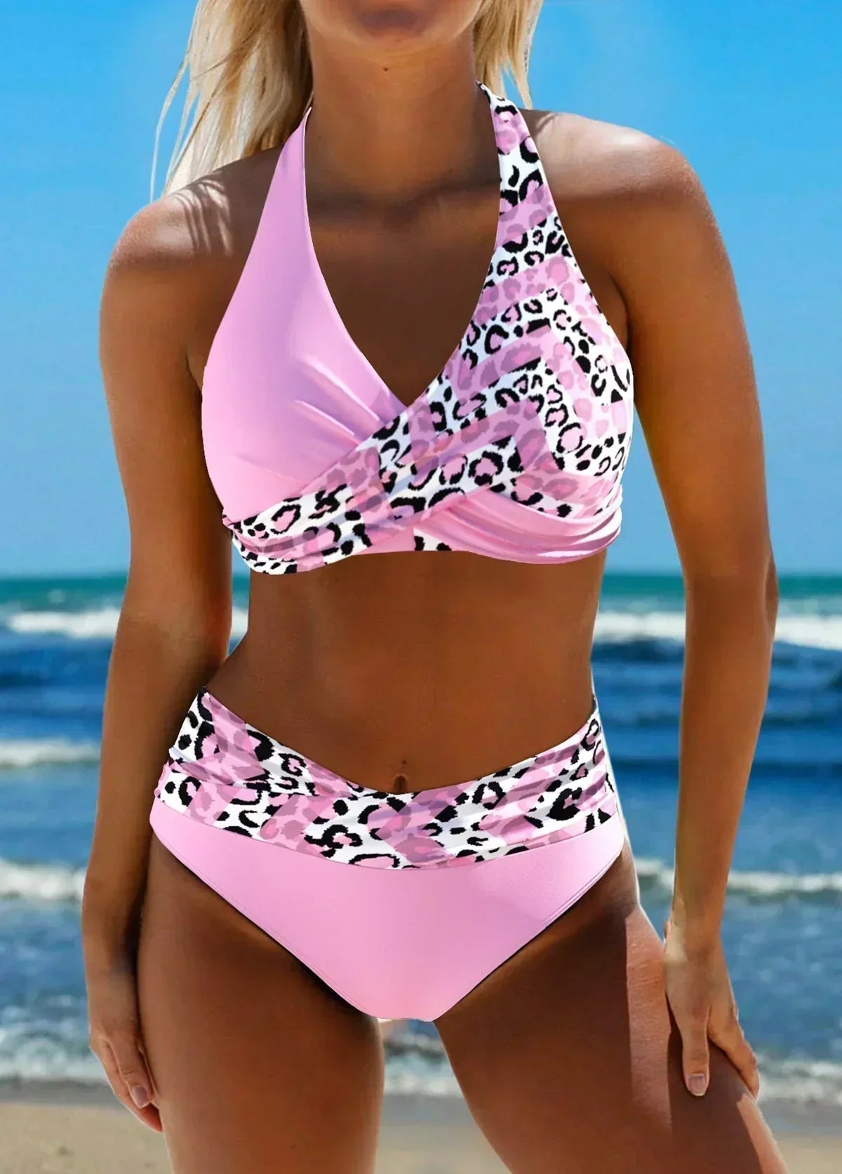 Women's Halter Bikini – Pink