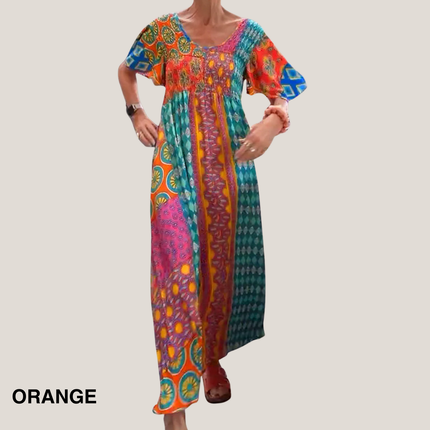 Women's Maxi Dress – Orange