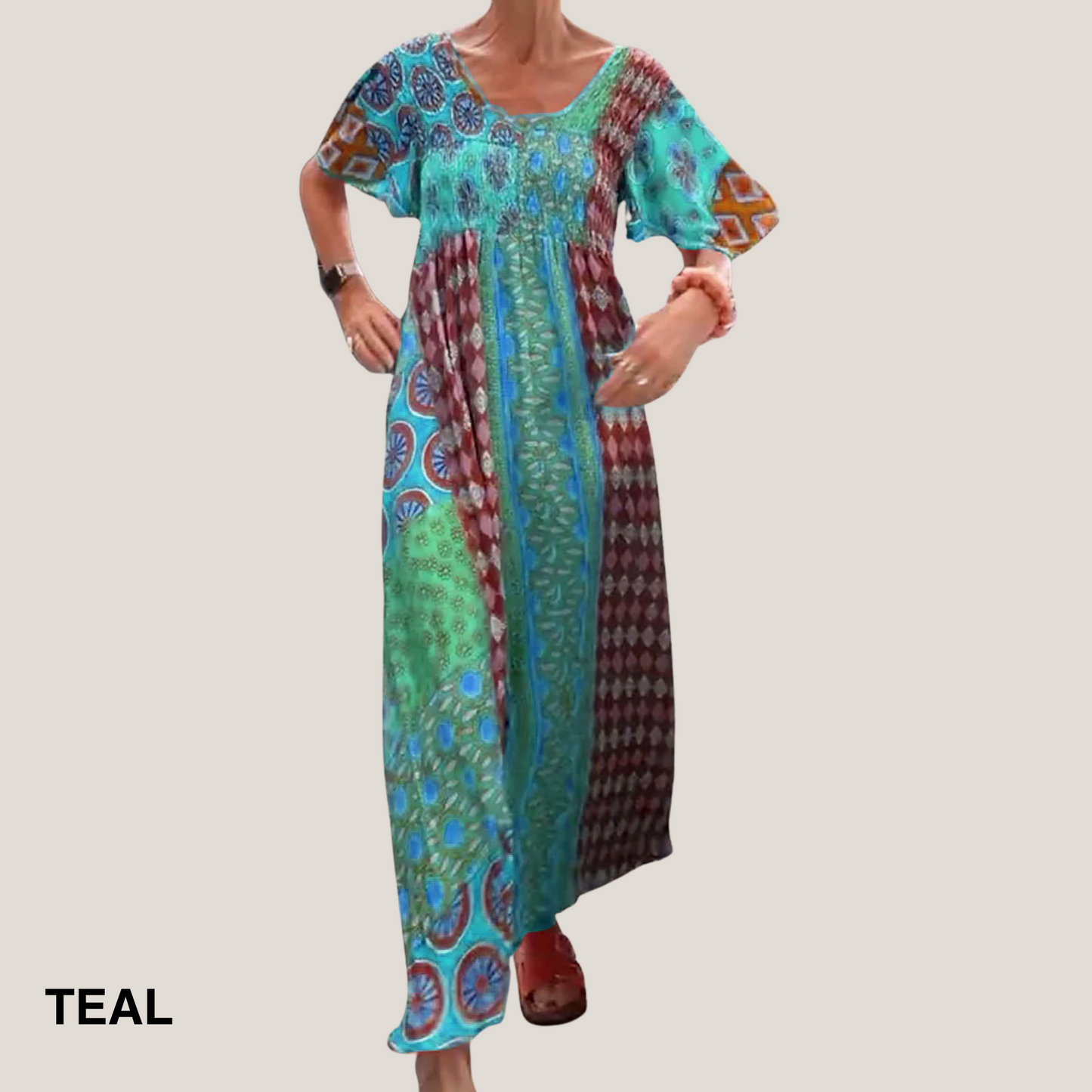 Women's Maxi Dress – Teal