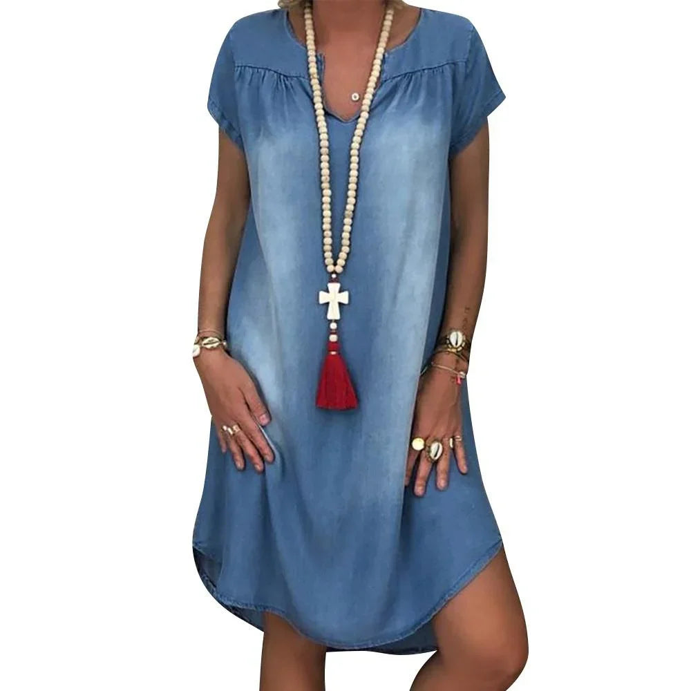 Women's V Neck Mini Dress