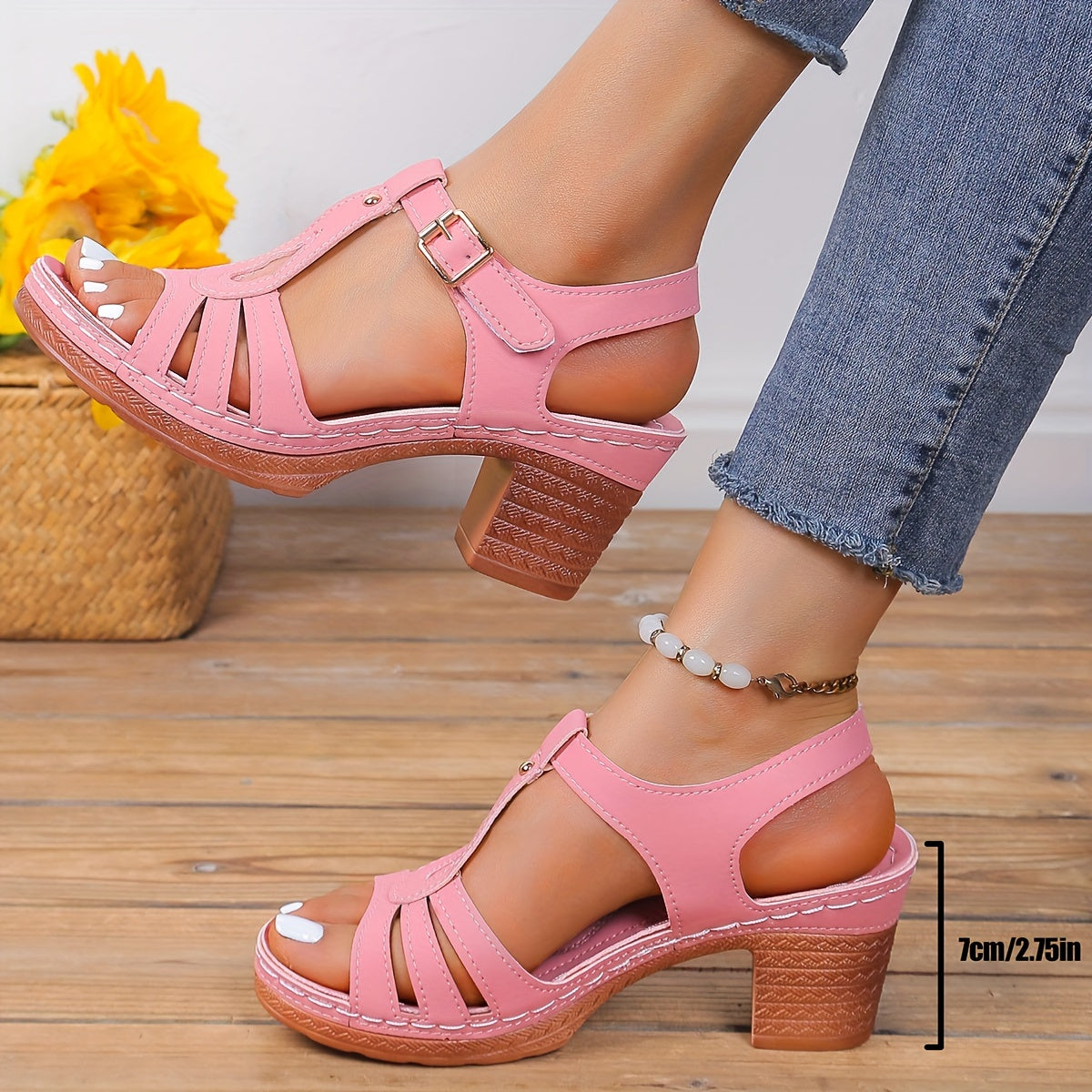 Women's Platform Buckle Sandals