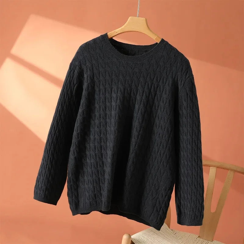 Women's Long Sleeve Sweater – Dark Grey