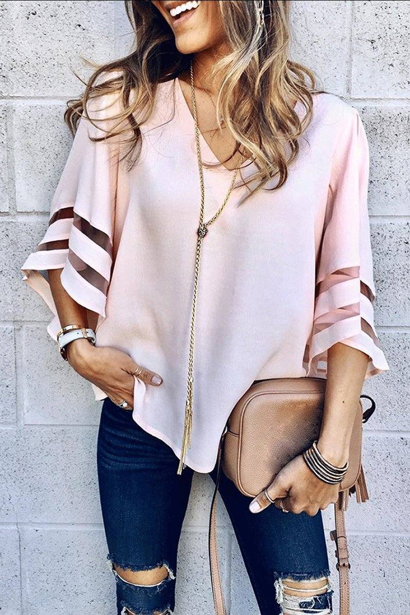 Women's V Neck Blouse
