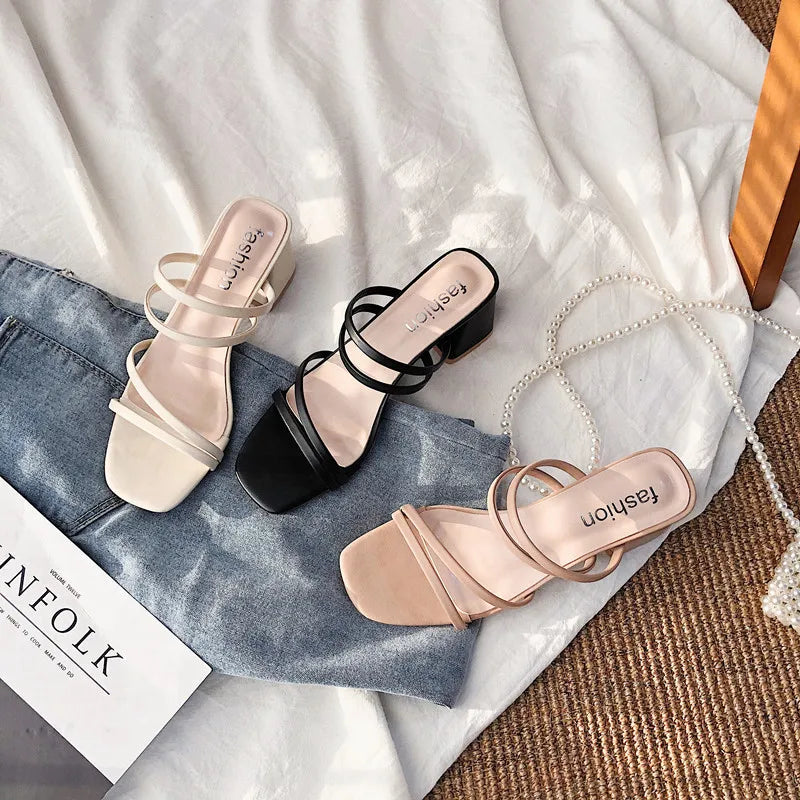 Women's Heeled Strappy Sandals