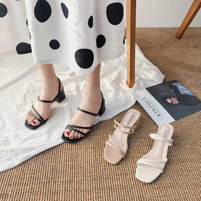 Women's Heeled Strappy Sandals