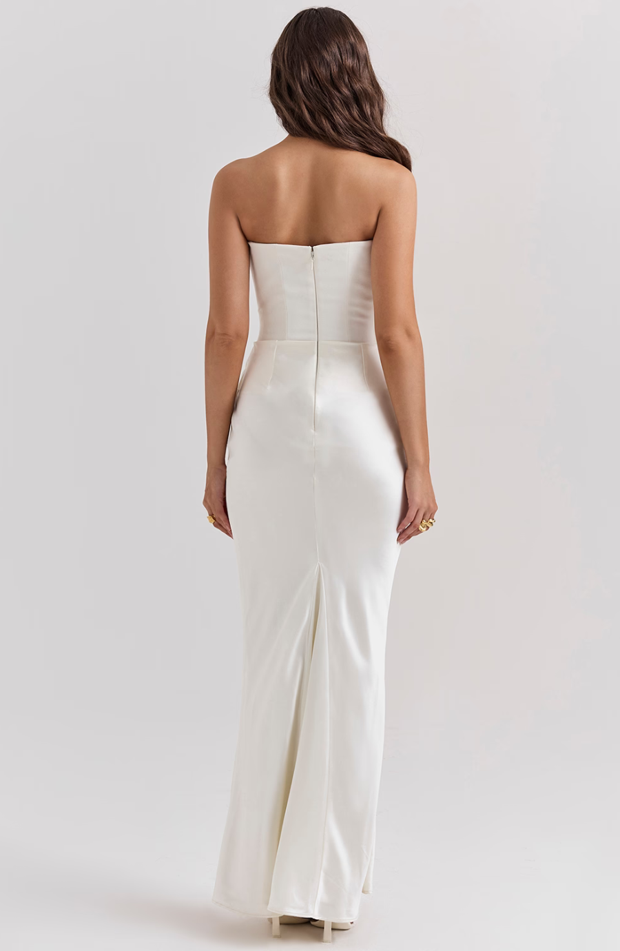 Women's Strapless Evening Maxi Dress