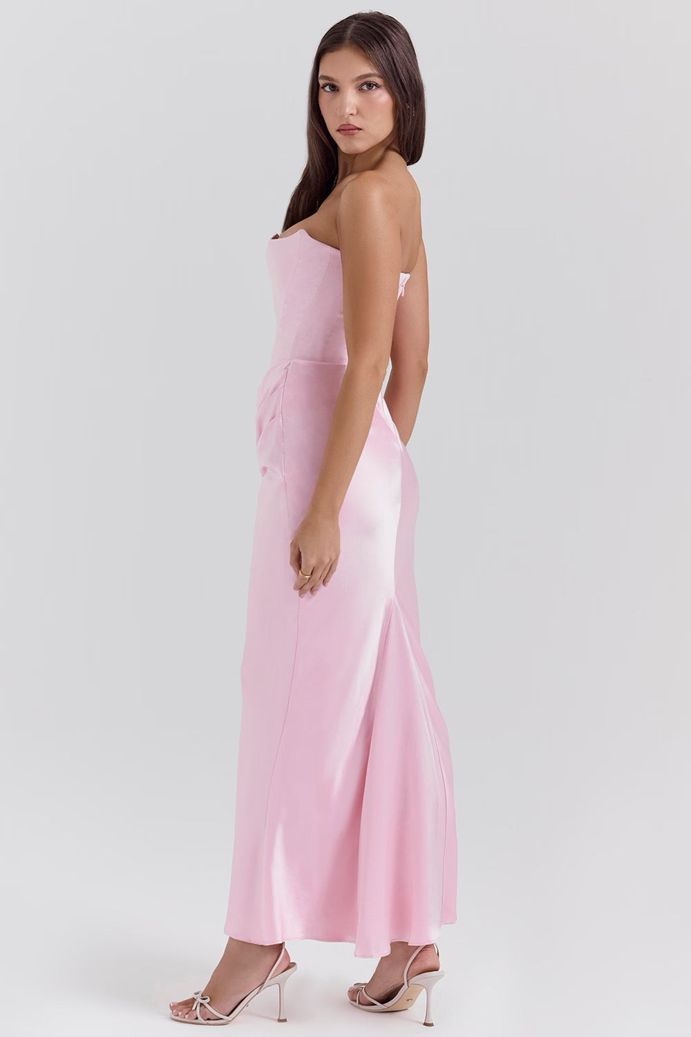 Women's Strapless Evening Maxi Dress