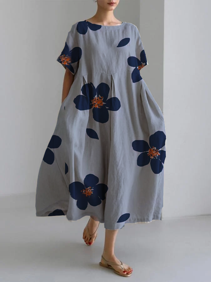 Women's Midi Dress – Blue