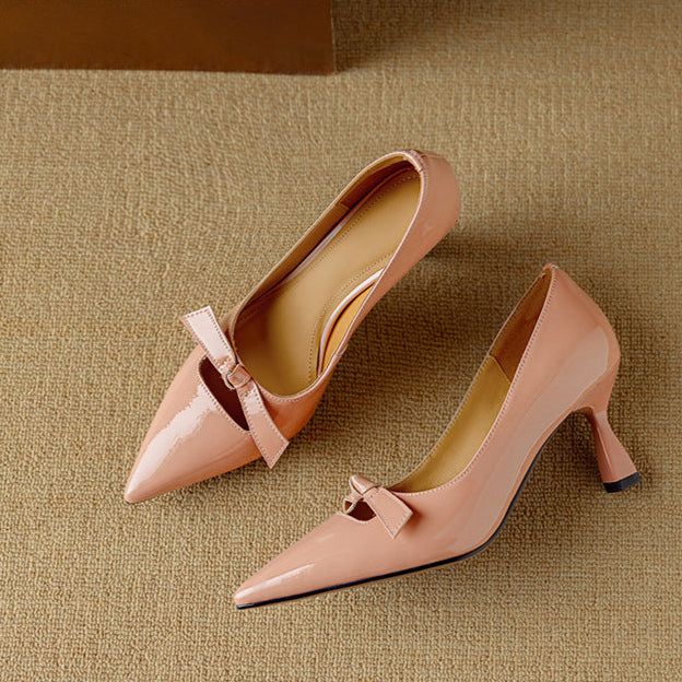 Women's Kitten Heel Pointed Toe Heels