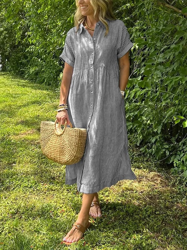 Women's Midi Dress – Grey
