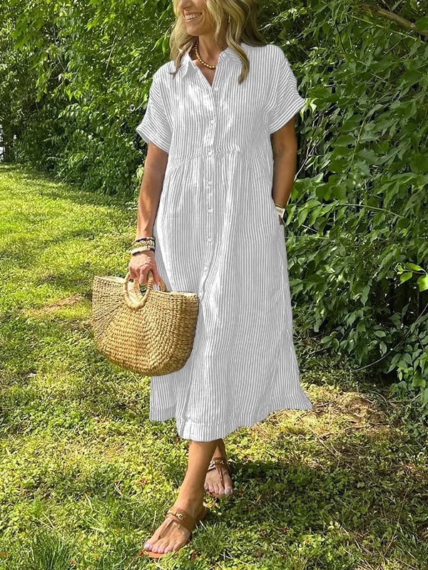 Women's Midi Dress – White