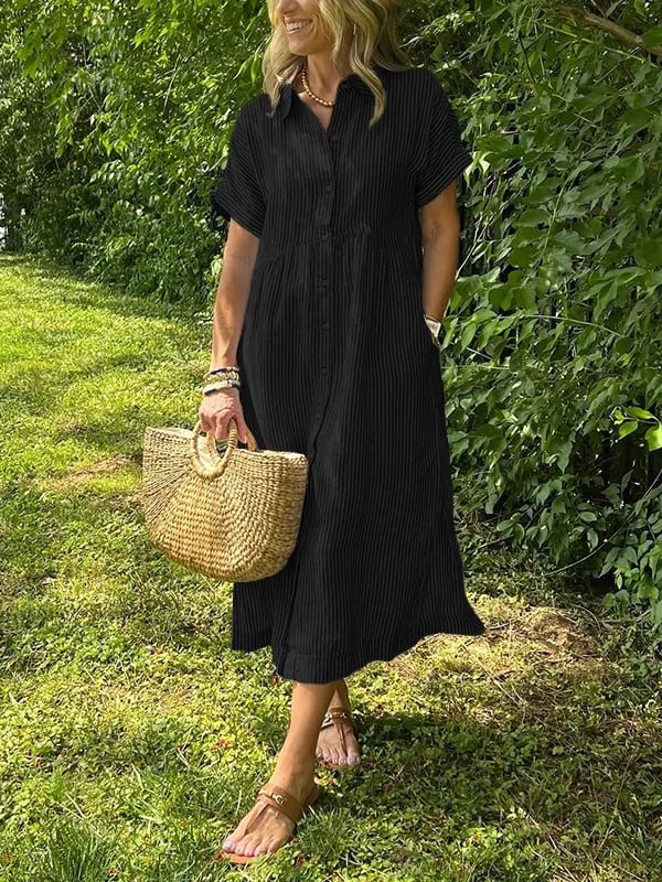 Women's Midi Dress – Black