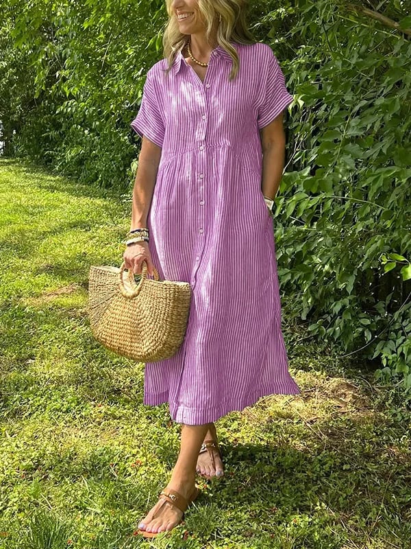 Women's Midi Dress – Pink