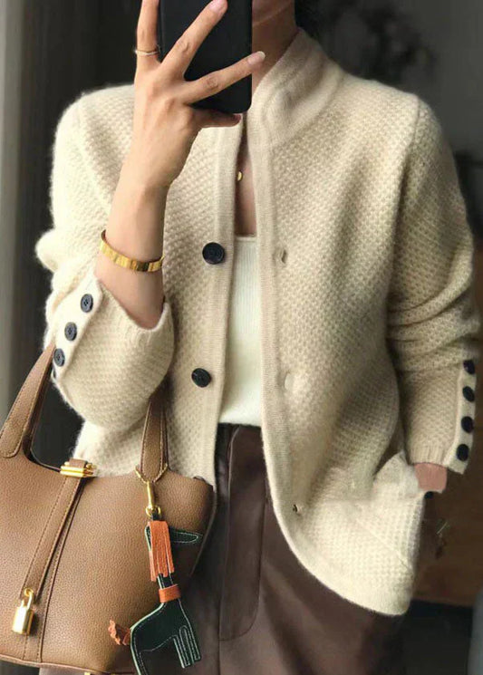 Women's Long Sleeve Cardigan – White