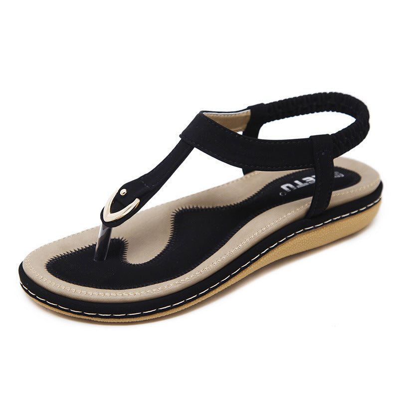 Women's Flat Sandals – Black