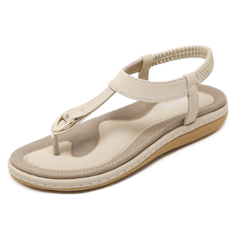 Women's Flat Sandals – Beige