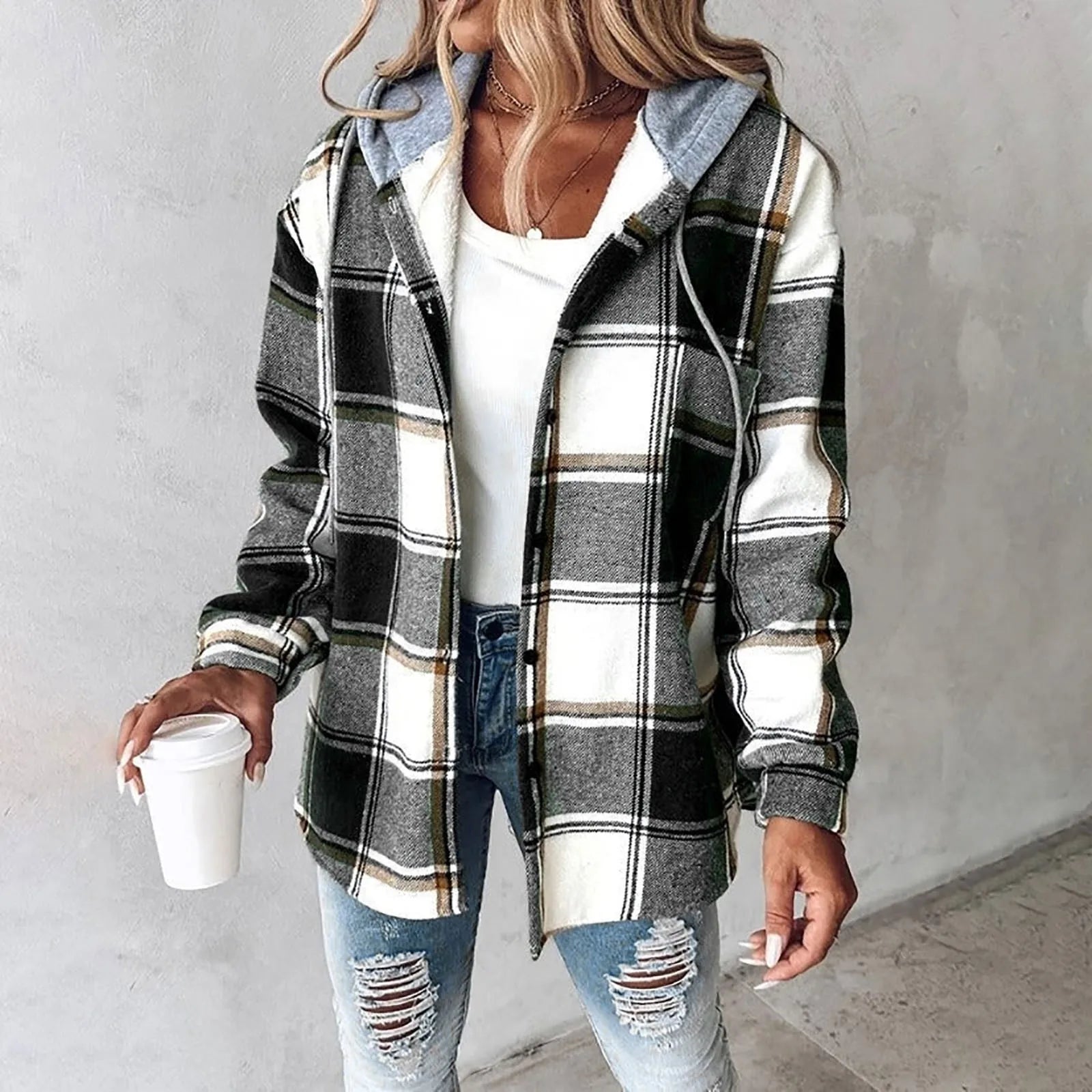 Women's Long Sleeve Cardigan – Black