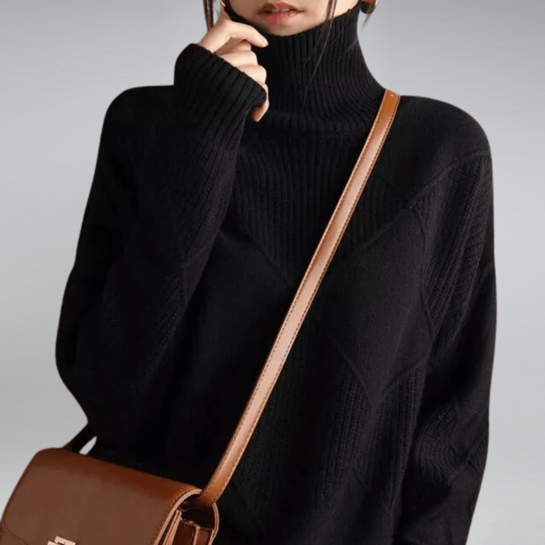 Women's Turtleneck Long Sleeve Sweater