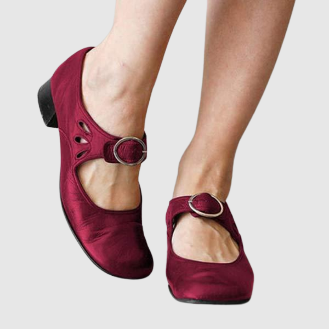 Women's Mary Janes – Red