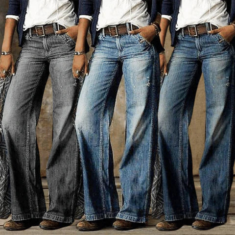 Women's Wide Leg High Waist Jeans