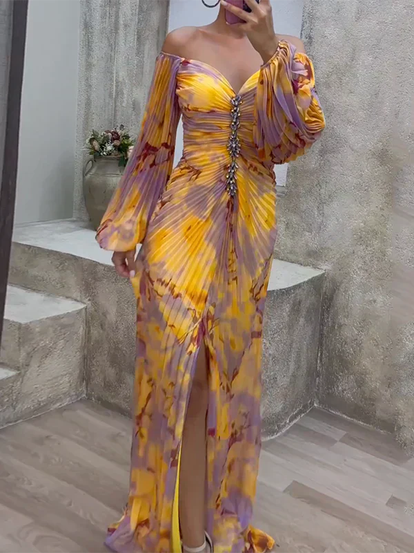 Women's Off Shoulder Maxi Dress