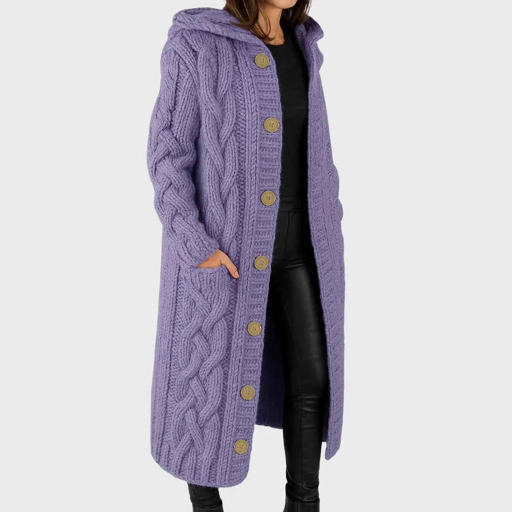 Women's Long Sleeve Cardigan – Lilac