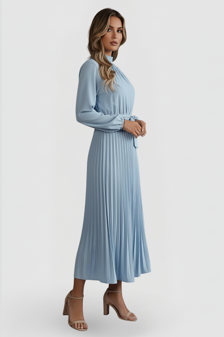 Women's Pleated Midi Dress
