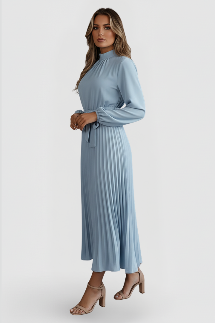 Women's Pleated Midi Dress