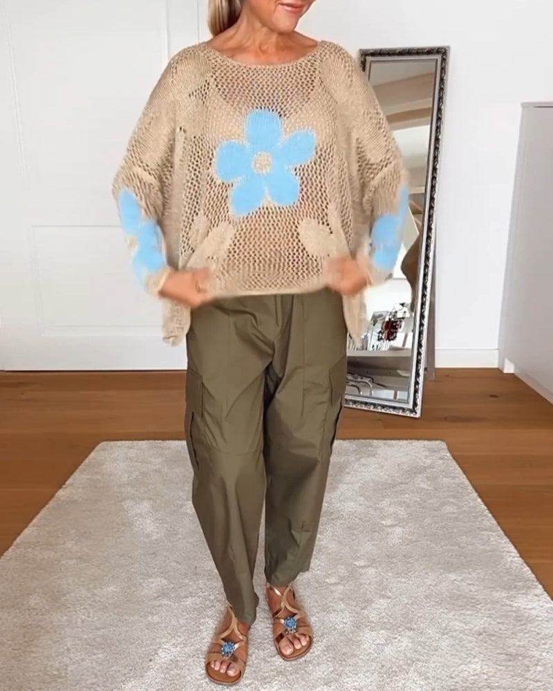 Women's Long Sleeve Blouse – Blue