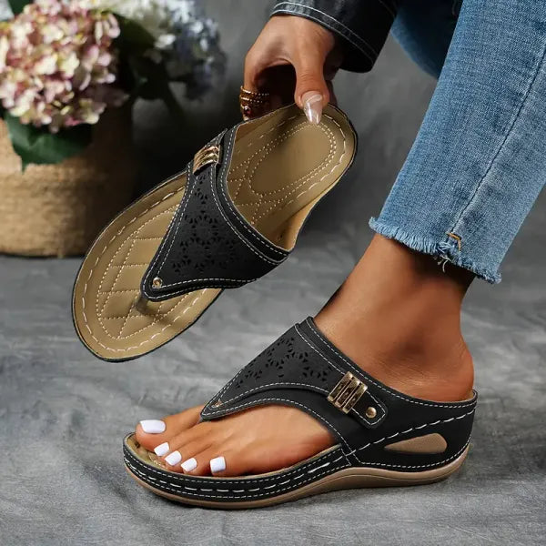 Women's Orthopedic Sandals – Black