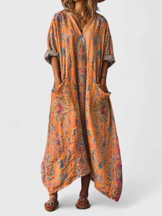 Women's Maxi Dress – Orange