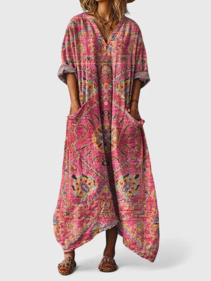Women's Maxi Dress – Dark Pink