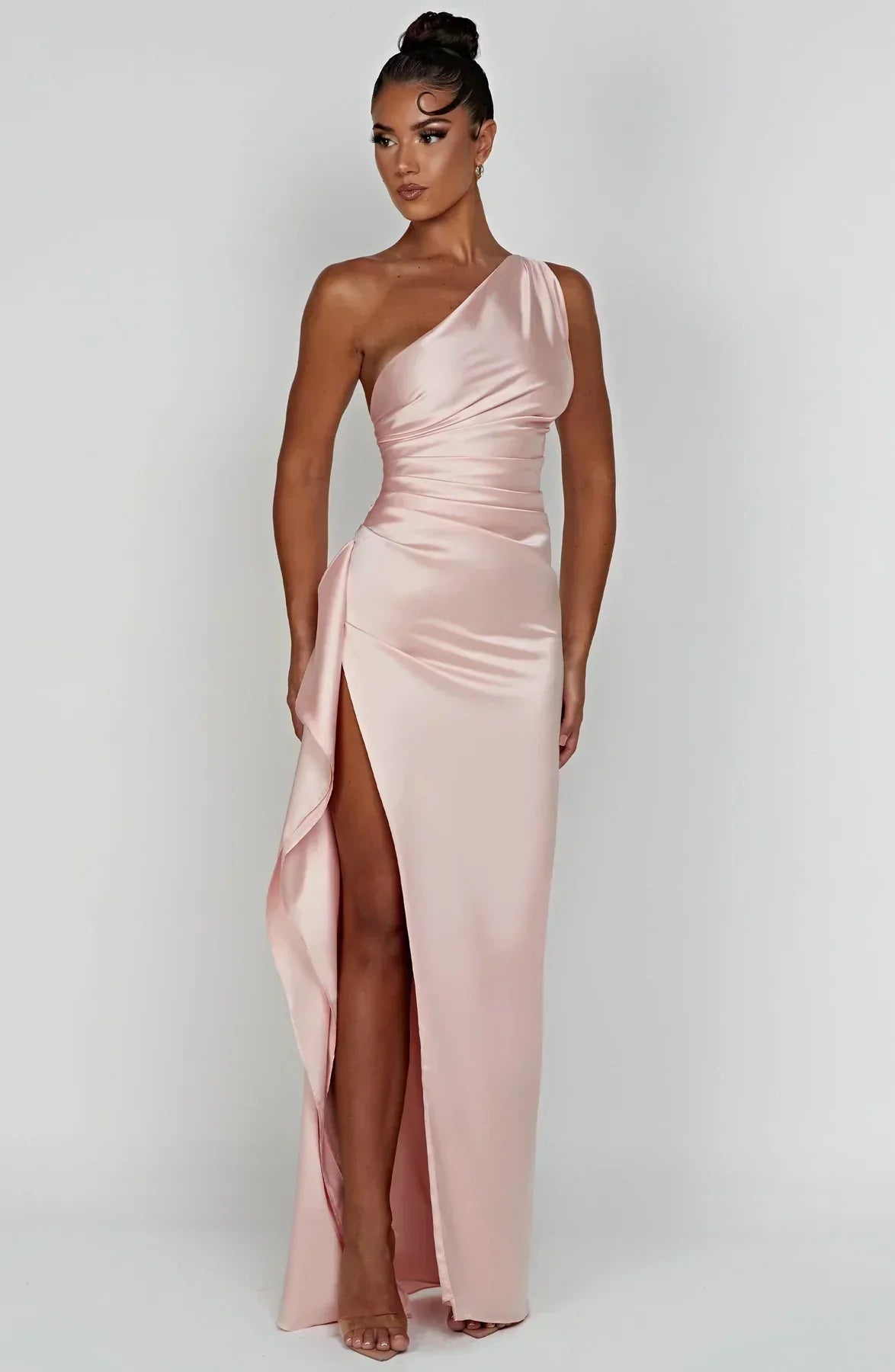Women's One Shoulder Evening Maxi Dress