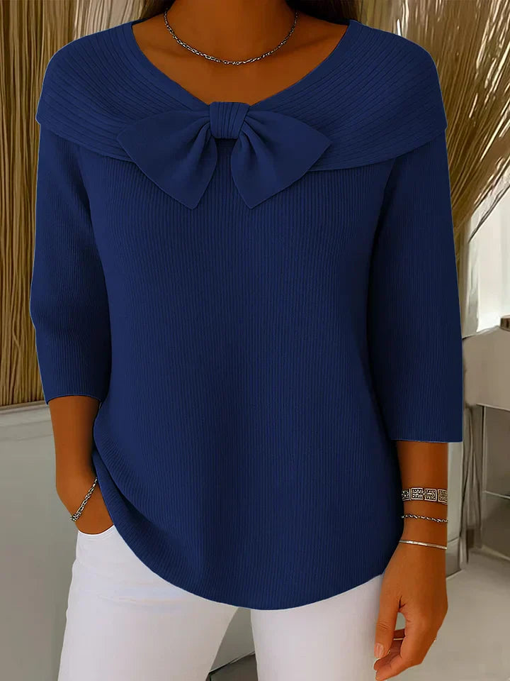 Women's Long Sleeve Pullover – Dark Blue