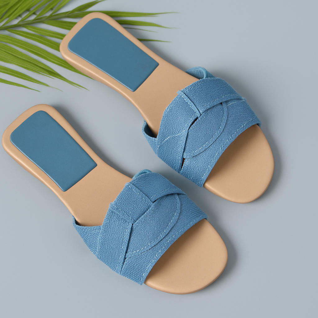 Women's Slide Sandals – Blue