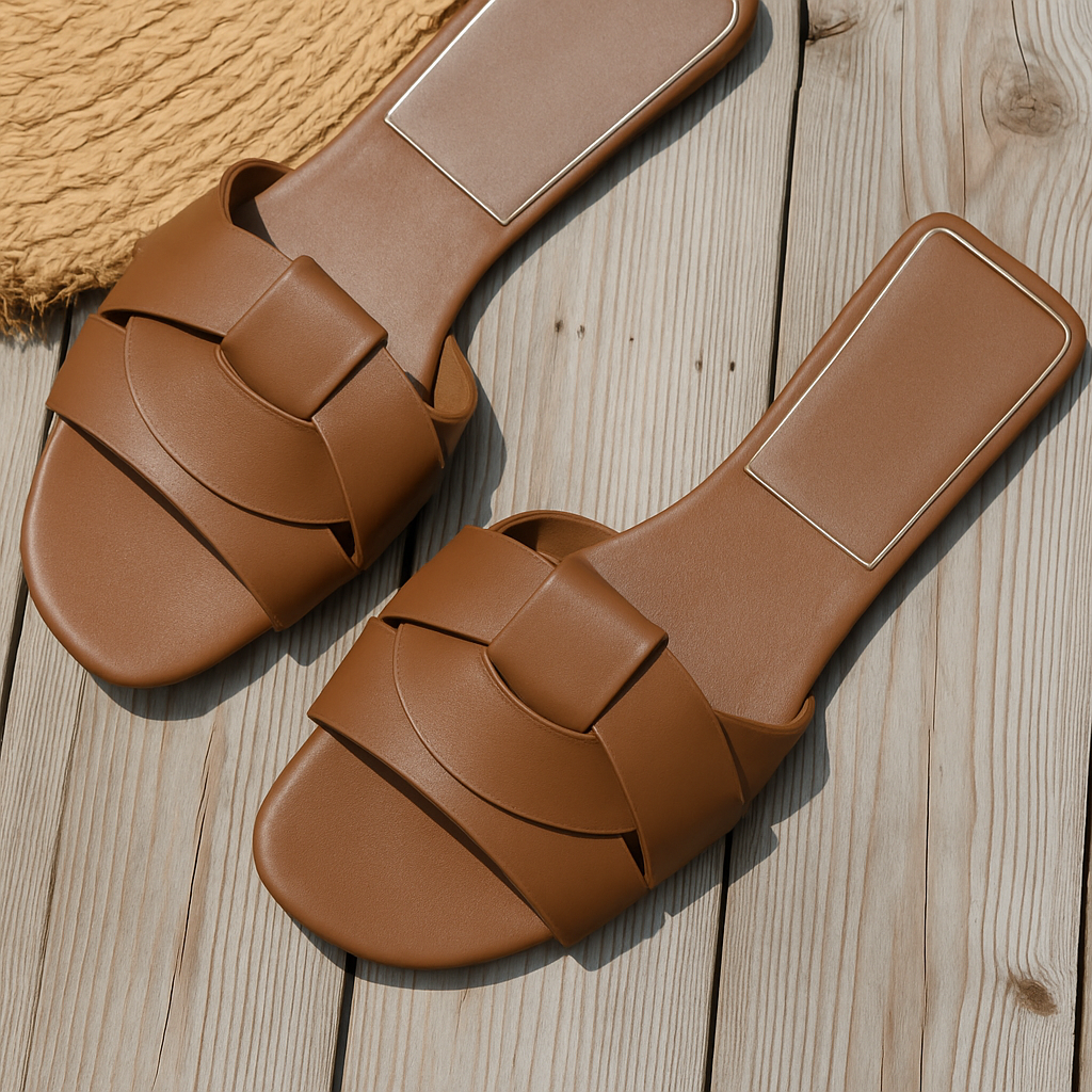 Women's Slide Sandals – Brown